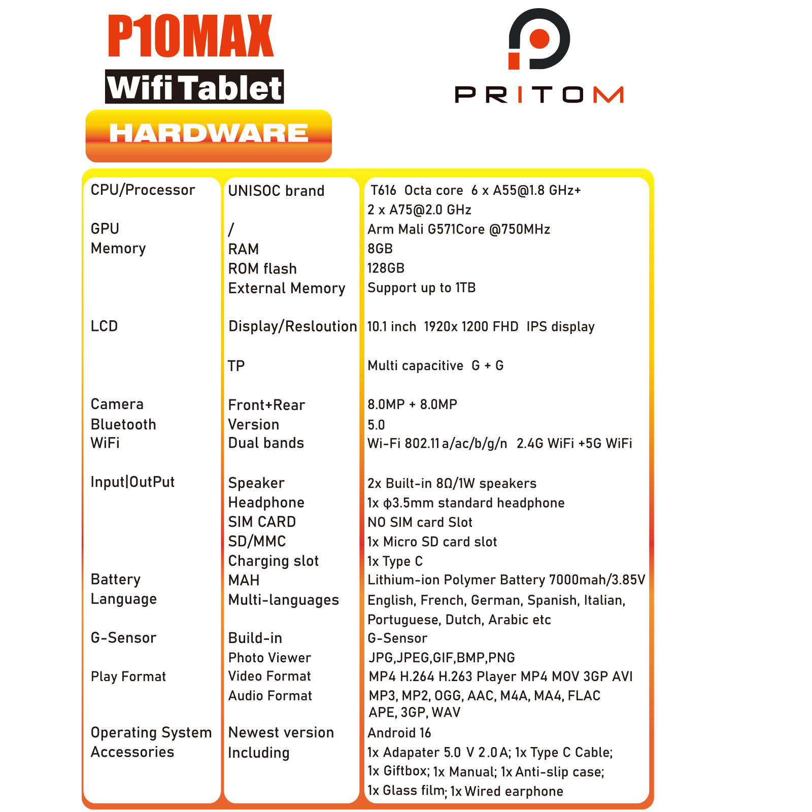 PRITOM P10Max
